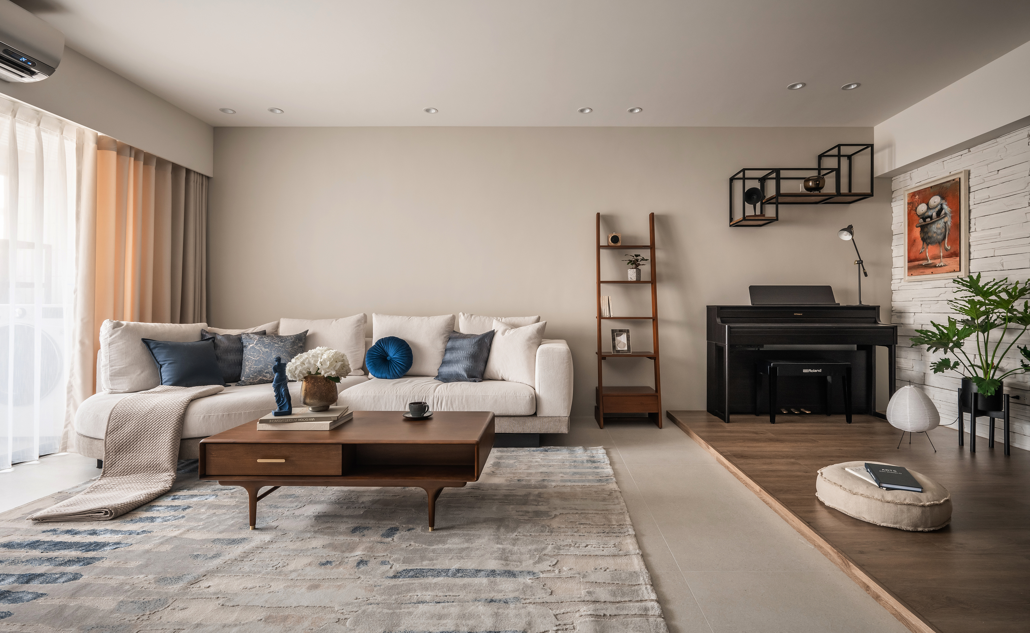 奶茶色配色裝潢搭配家具配件