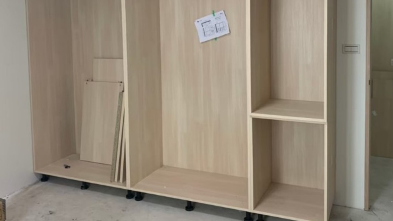 老屋翻新裝潢工程系統櫃進場 老屋翻新裝潢工程系統櫃進場